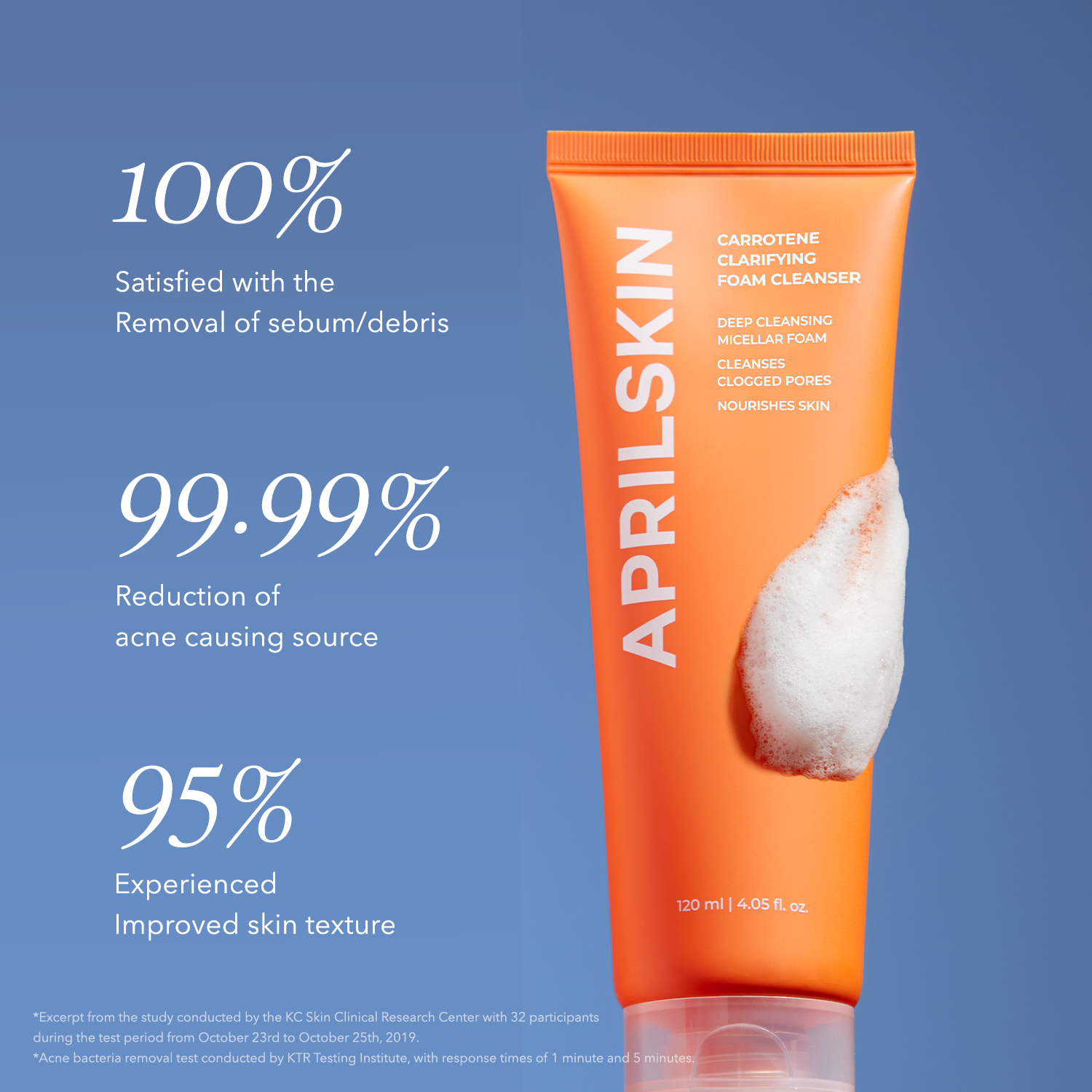 Carrotene Clarifying Foam Cleanser - APRILSKIN US