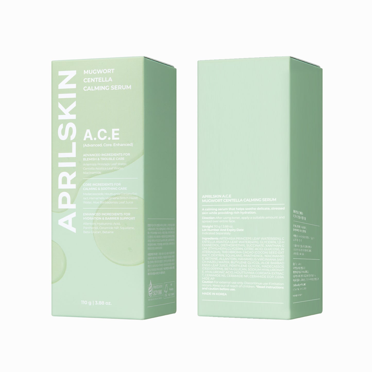 A.C.E Mugwort Centella Calming Serum - APRILSKIN US