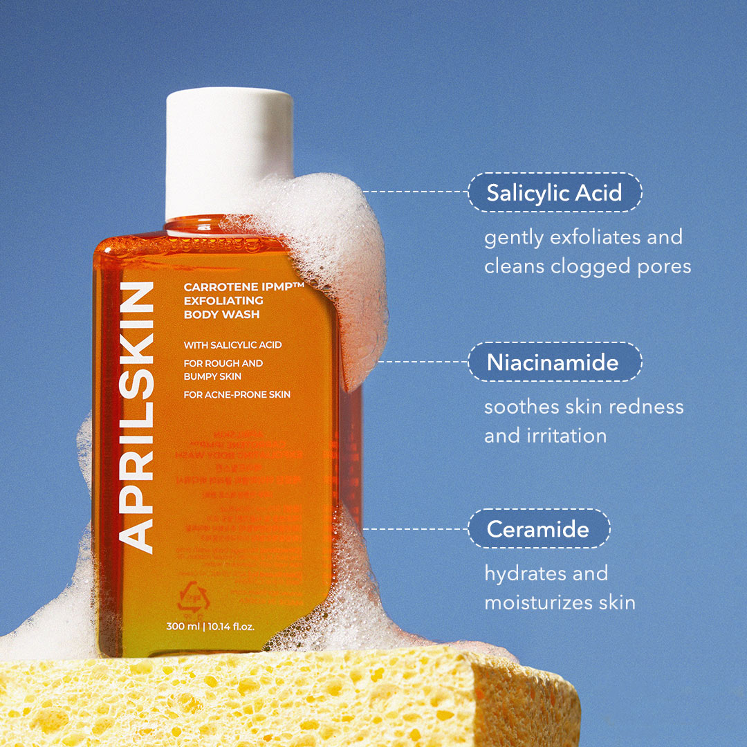 Carrotene IPMP™ Exfoliating Body Wash(Salicylic Acid+Panthenol+Ceramide) - APRILSKIN US