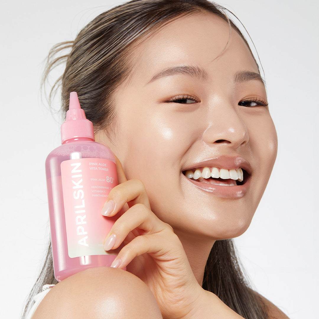 Pink Aloe Vitamin C Soothing & Brightening Toner – APRILSKIN US