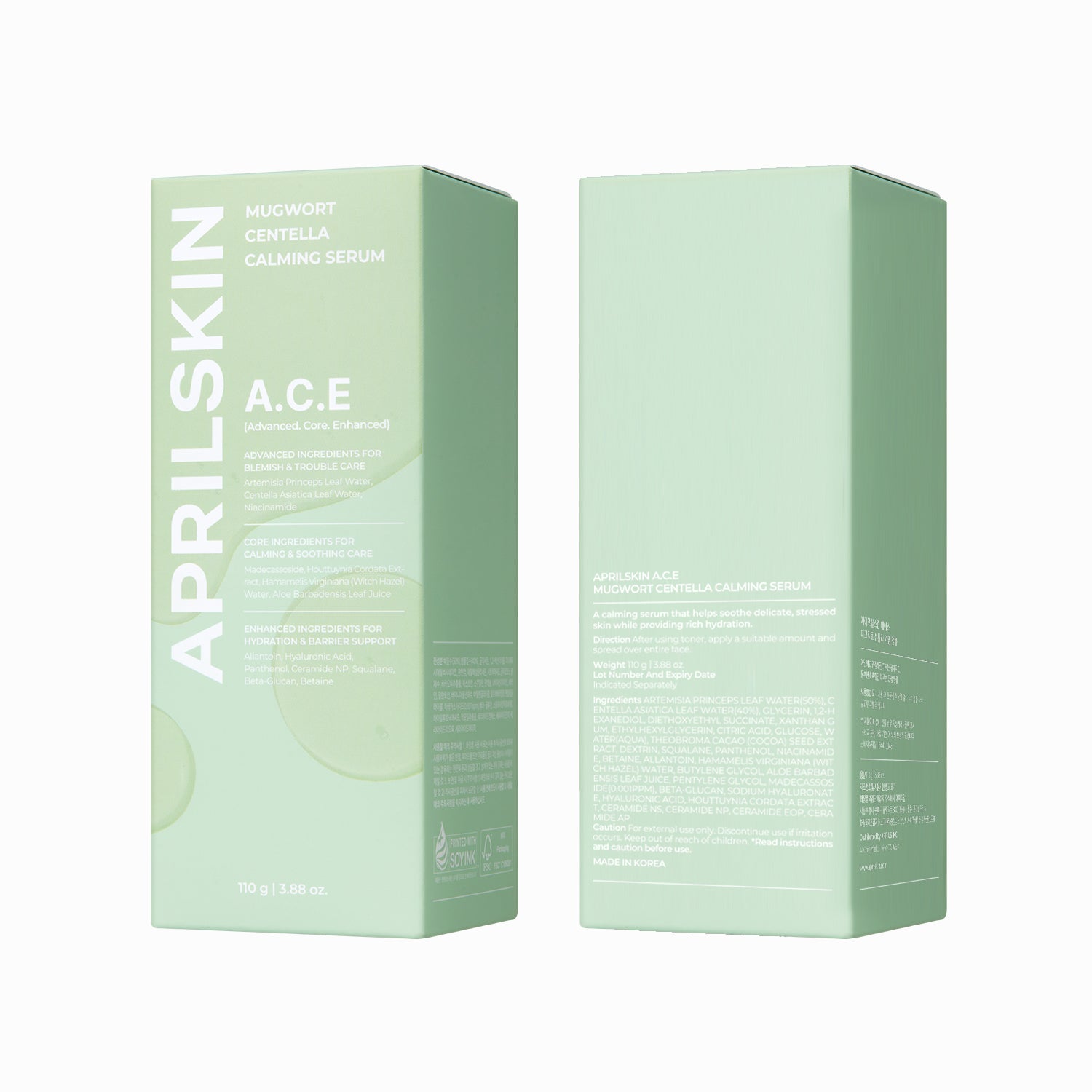 A.C.E Mugwort Centella Calming Serum - APRILSKIN US