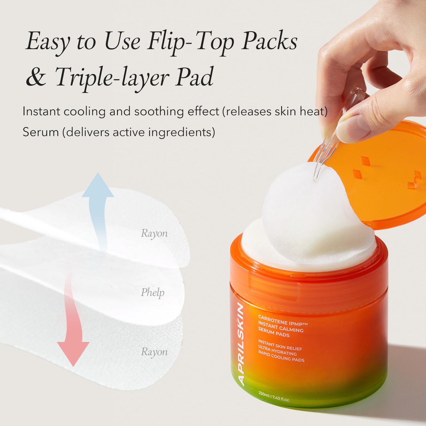 Carrotene IPMP™ Instant Calming Serum Pads